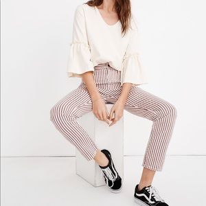 NWT- Madewell The High-Rise Slim Boyjean in Luca Stripe - Size 25